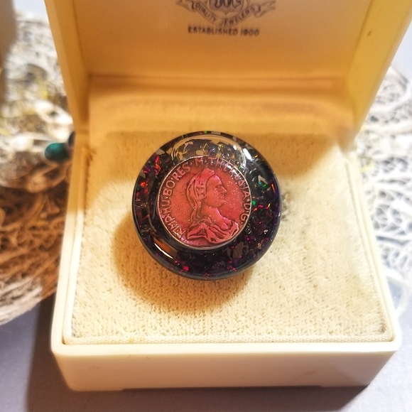 FLOATING  OPALS Ring MzMax Resin Designs Ring - Picture 6 of 8